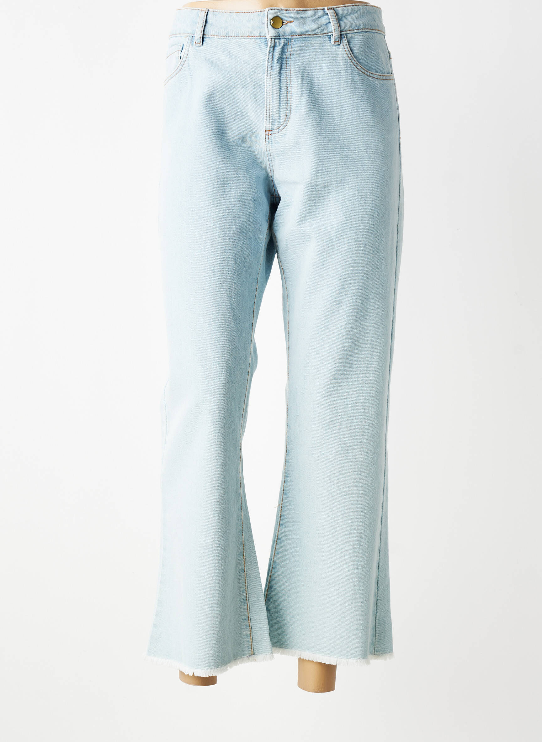 Jeans bootcut taille normale taille normale bleu I.CODE (By IKKS) femme