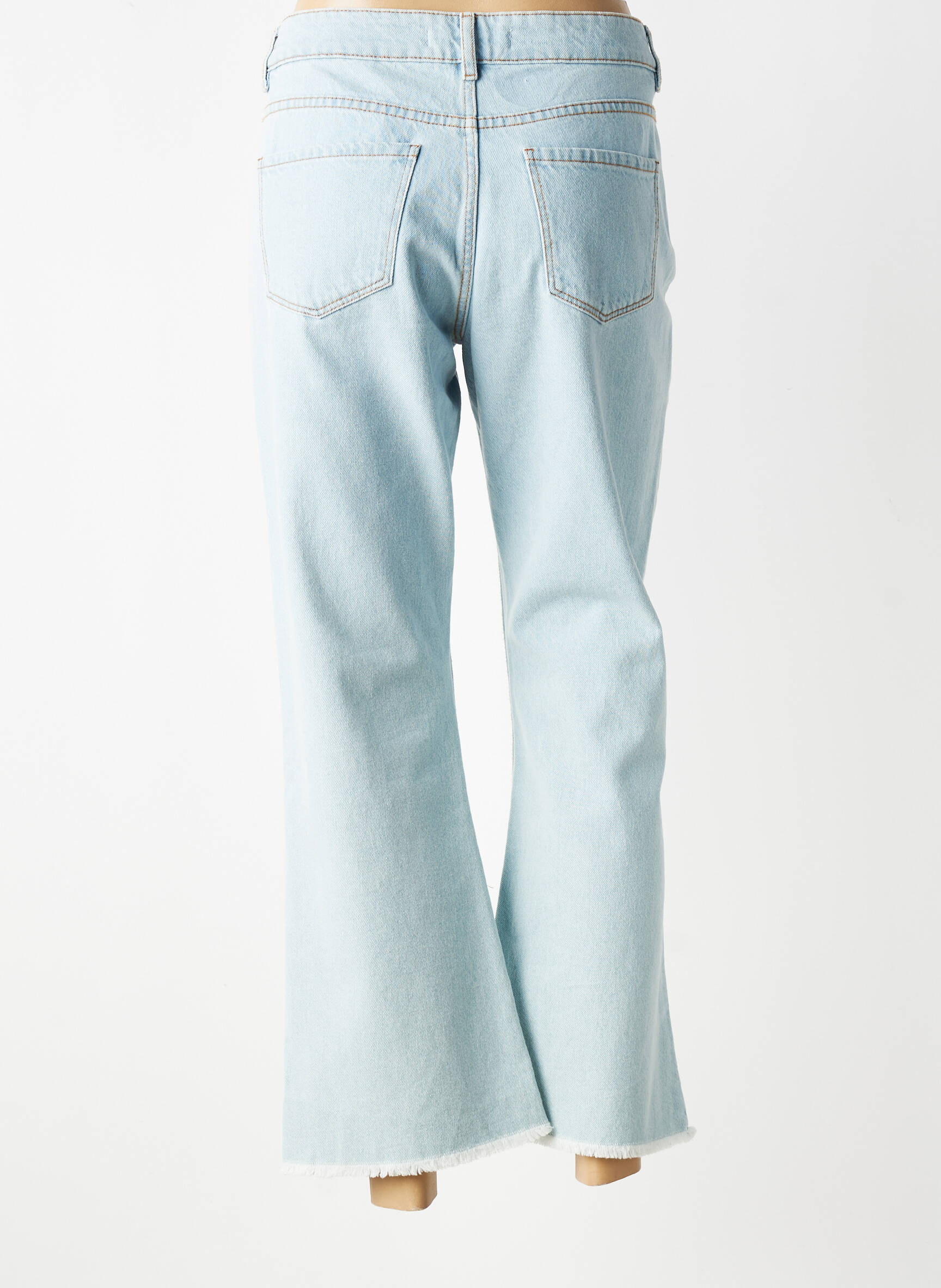 Jeans bootcut taille normale taille normale bleu I.CODE (By IKKS) femme