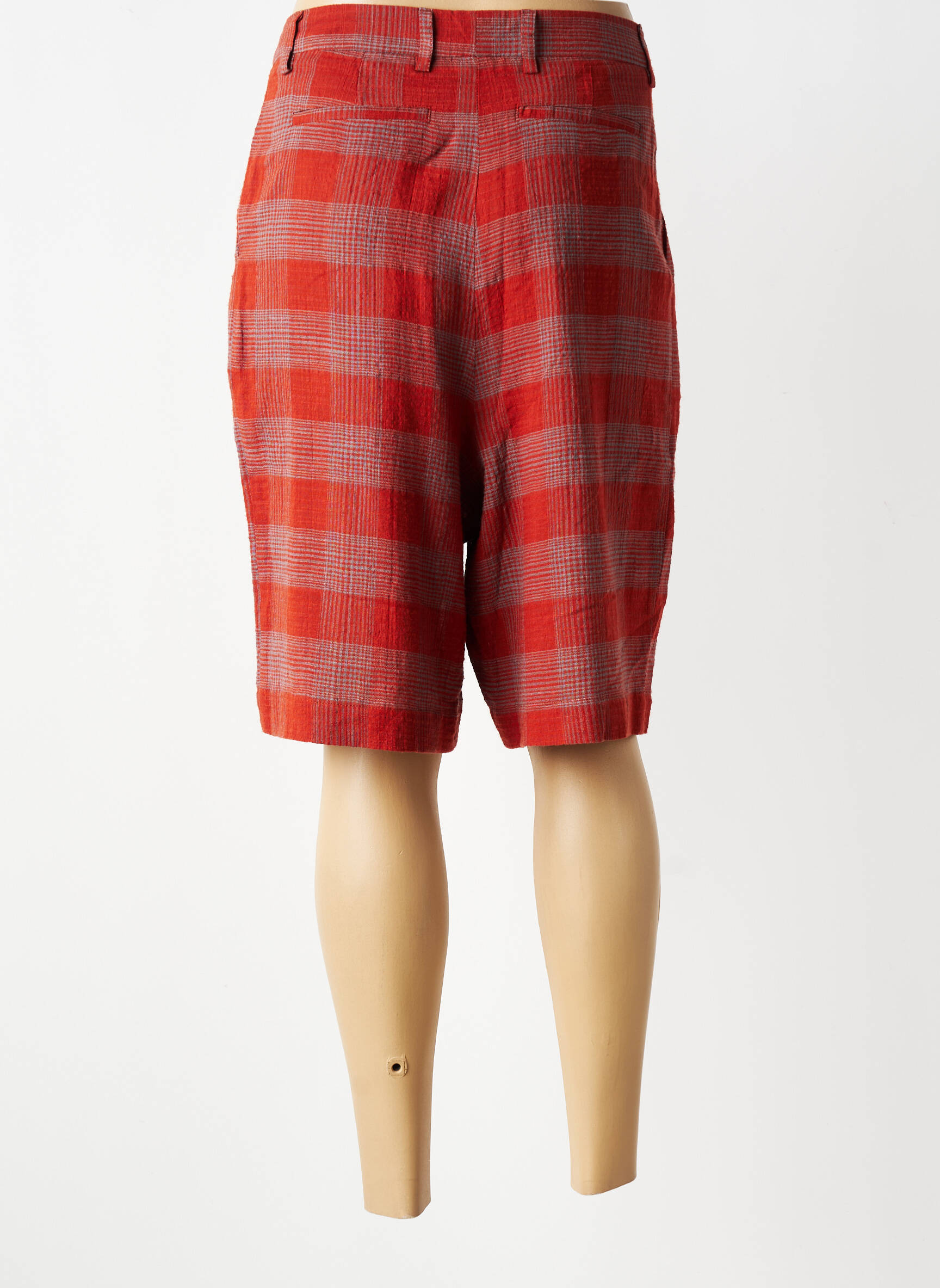 Bermuda taille haute taille haute rouge HOD femme