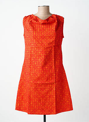 Robe courte sans manche sans manche orange SINOE BY BAMBOO'S femme