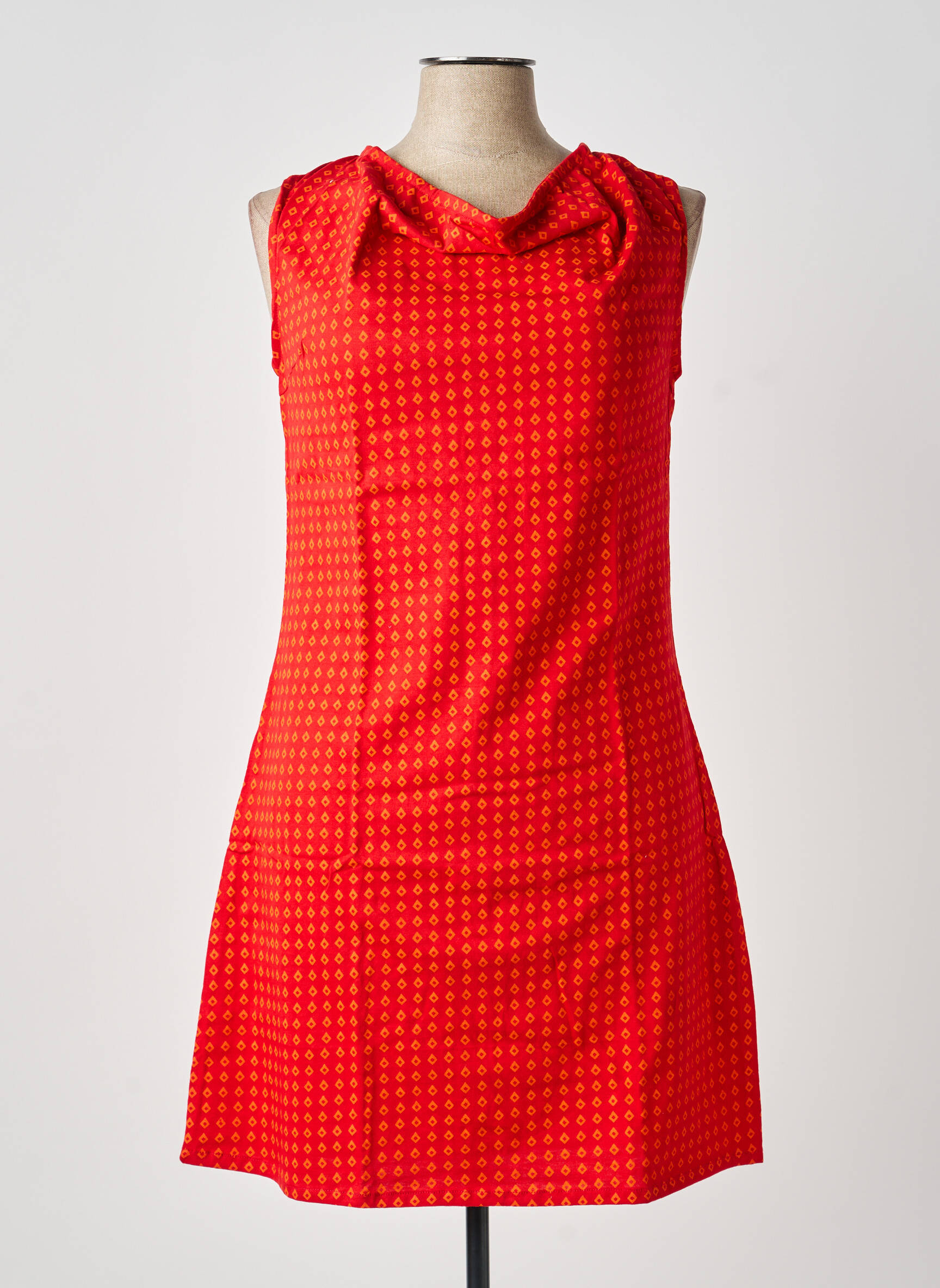 Robe courte sans manche sans manche rouge SINOE BY BAMBOO'S femme