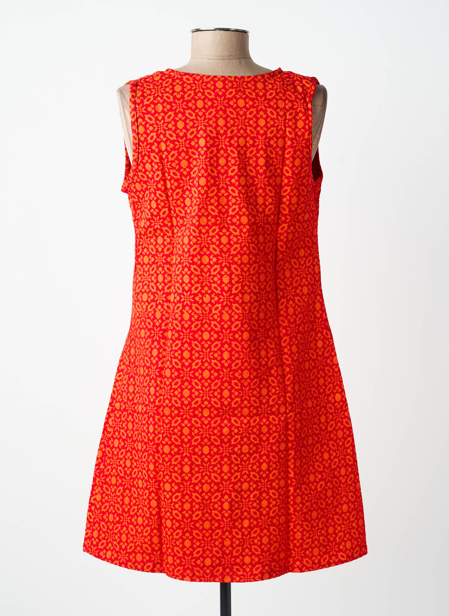 Robe courte sans manche sans manche orange SINOE BY BAMBOO'S femme