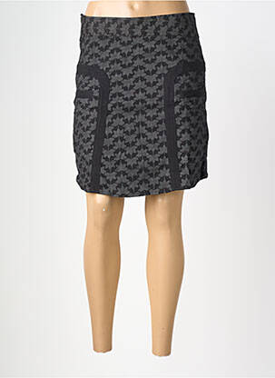 Jupe courte coupe droite noir BAMBOO'S femme