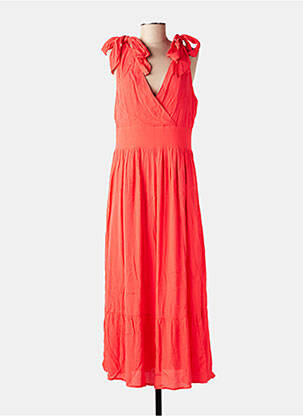 Robe longue sans manche sans manche orange MOLLY BRACKEN femme