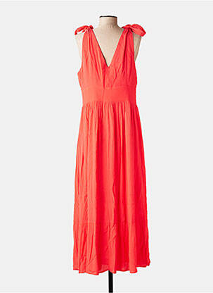 Robe longue sans manche sans manche orange MOLLY BRACKEN femme