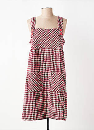 Robe courte fermeture zippée au dos fines bretelles rouge LILI SIDONIO femme