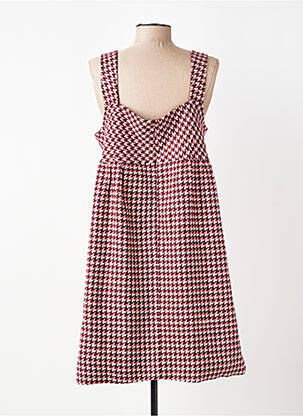 Robe courte fermeture zippée au dos fines bretelles rouge LILI SIDONIO femme
