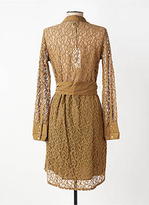 Robe mi-longue manches longues manches longues vert EVA KAYAN femme