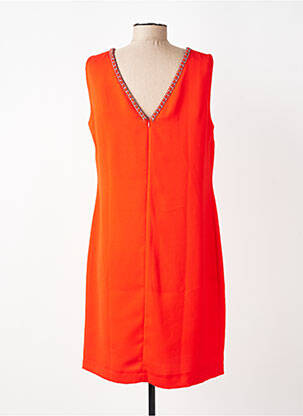 Robe mi-longue sans manche sans manche orange EVA KAYAN femme