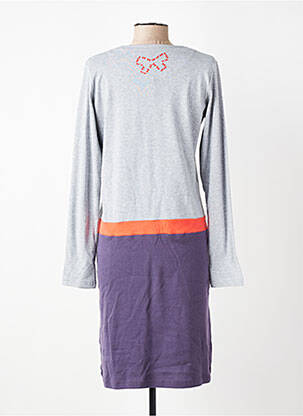 Chemise de nuit manches longues gris CANAT femme