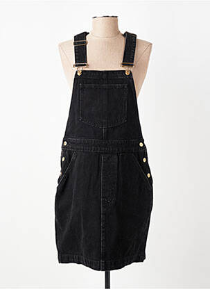 Robe mi-longue coupe cintrée fines bretelles noir NAGEV femme