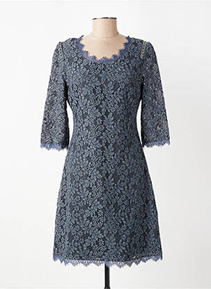 Robe courte manches 3/4 manches 3/4 gris EVA KAYAN femme