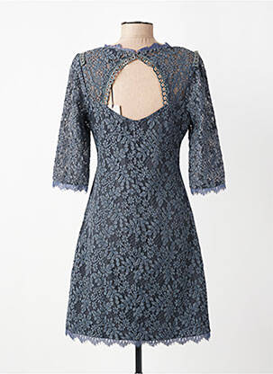 Robe courte manches 3/4 manches 3/4 gris EVA KAYAN femme