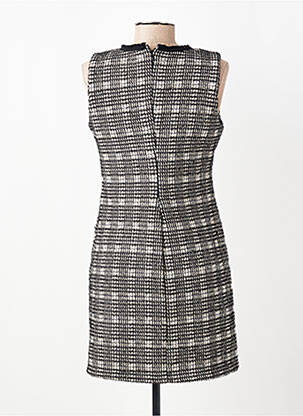 Robe courte coupe fluide sans manche noir ARTIGLI femme