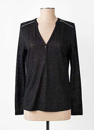 Top manches longues manches longues noir ONE STEP femme