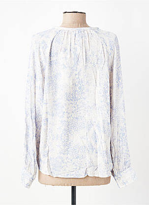 Blouse imprimé fantaisie manches longues bleu YAYA femme