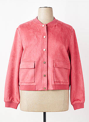 Blouson fermeture pressionnée rose C'EST BEAU LA VIE femme