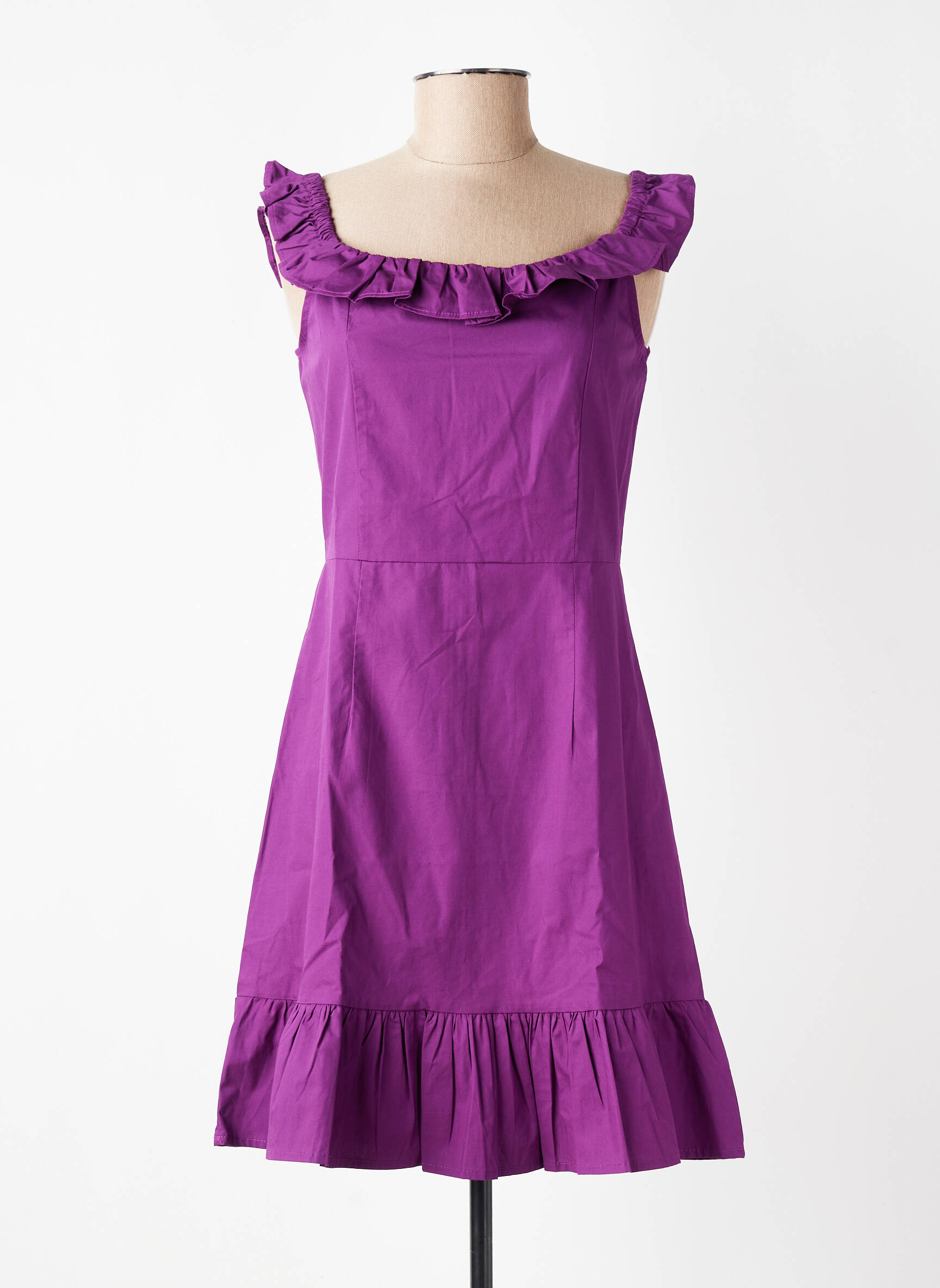 Robe courte sans manche sans manche violet MOLLY BRACKEN femme