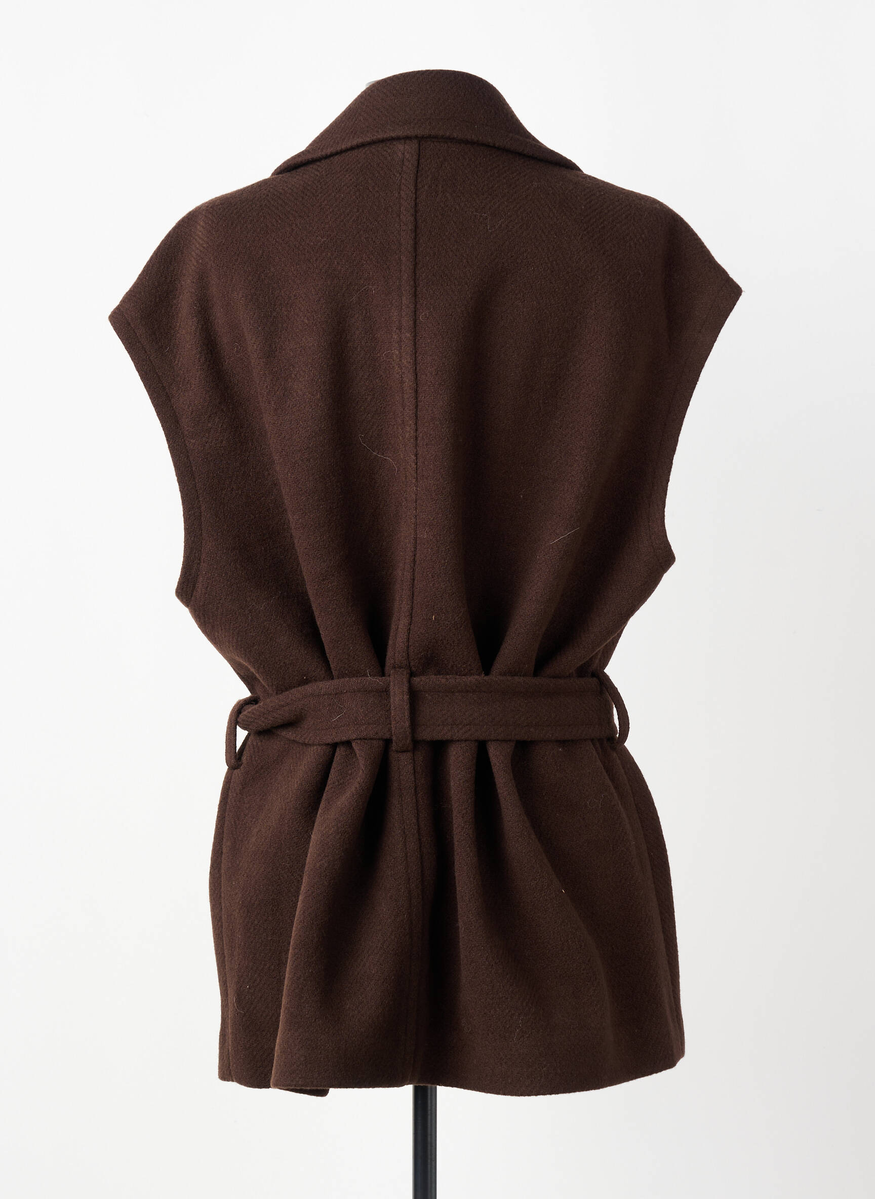 Gilet sans manche poches marron YAYA femme