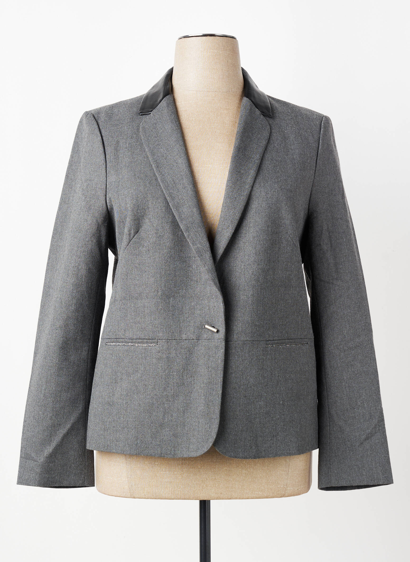 Blazer poches gris ONE STEP femme