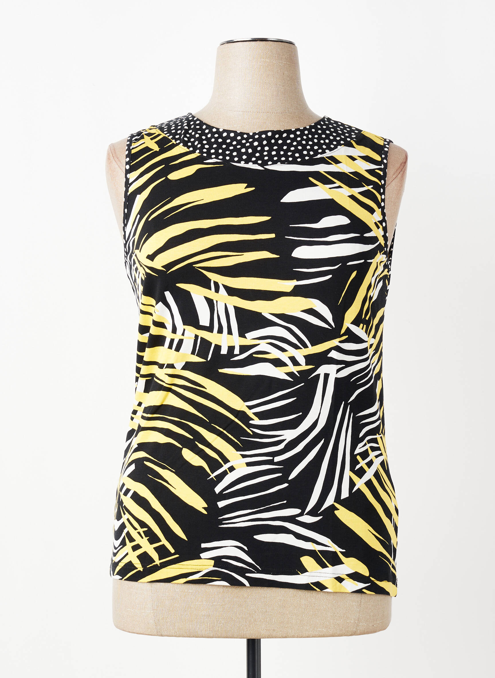 Débardeur stretch sans manche noir TELMAIL femme