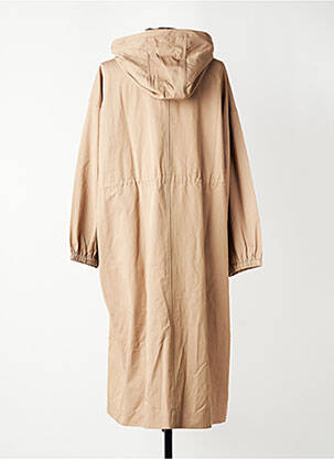 Trench tissage popeline a capuche beige GRACE & MILA femme