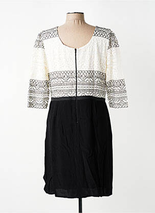 Robe mi-longue manches 3/4 manches 3/4 beige PAUSE CAFE femme