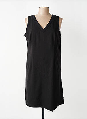Robe mi-longue sans manche sans manche noir PAUSE CAFE femme