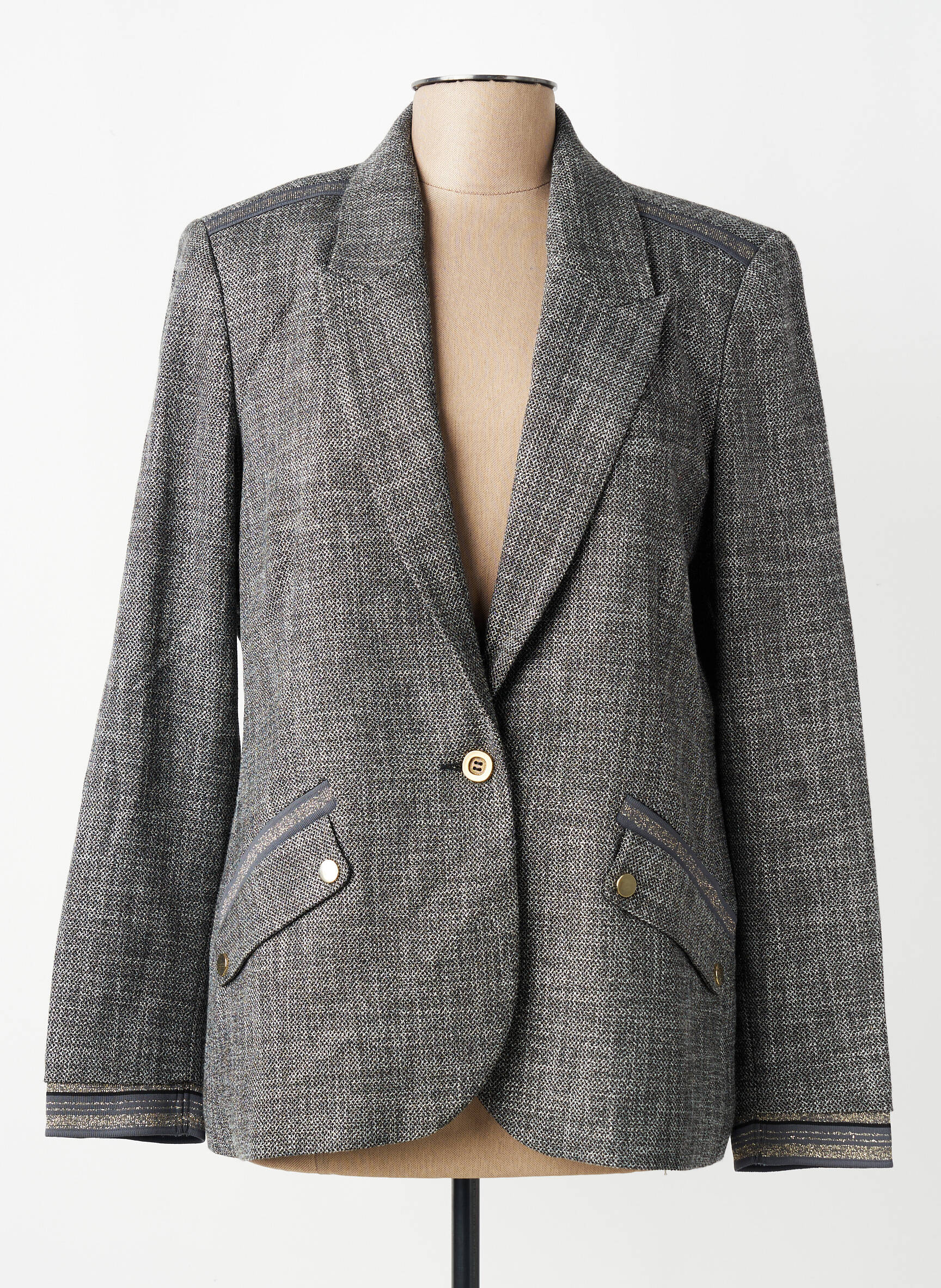 Blazer poches gris EVA KAYAN femme