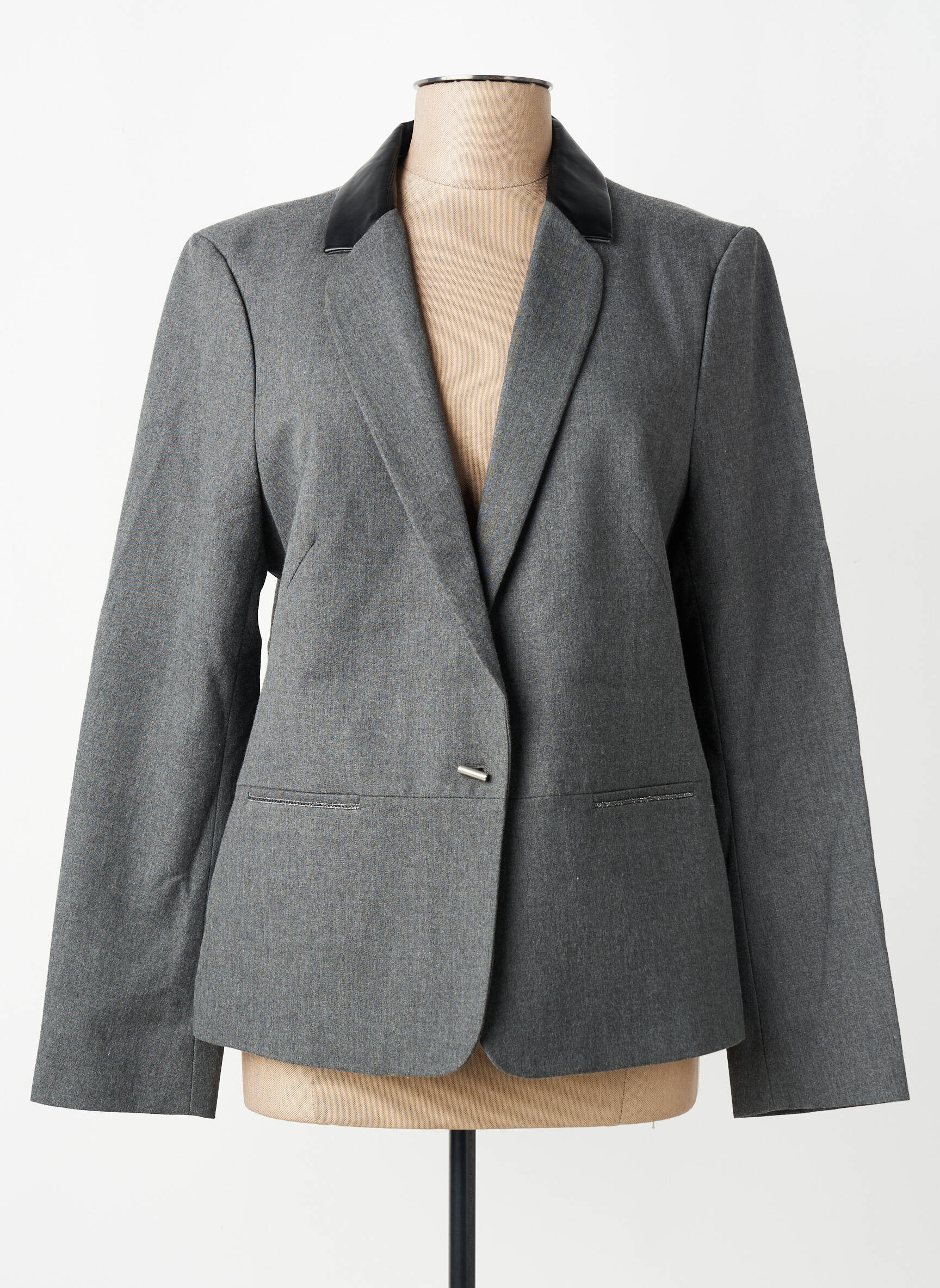 Blazer poches gris ONE STEP femme