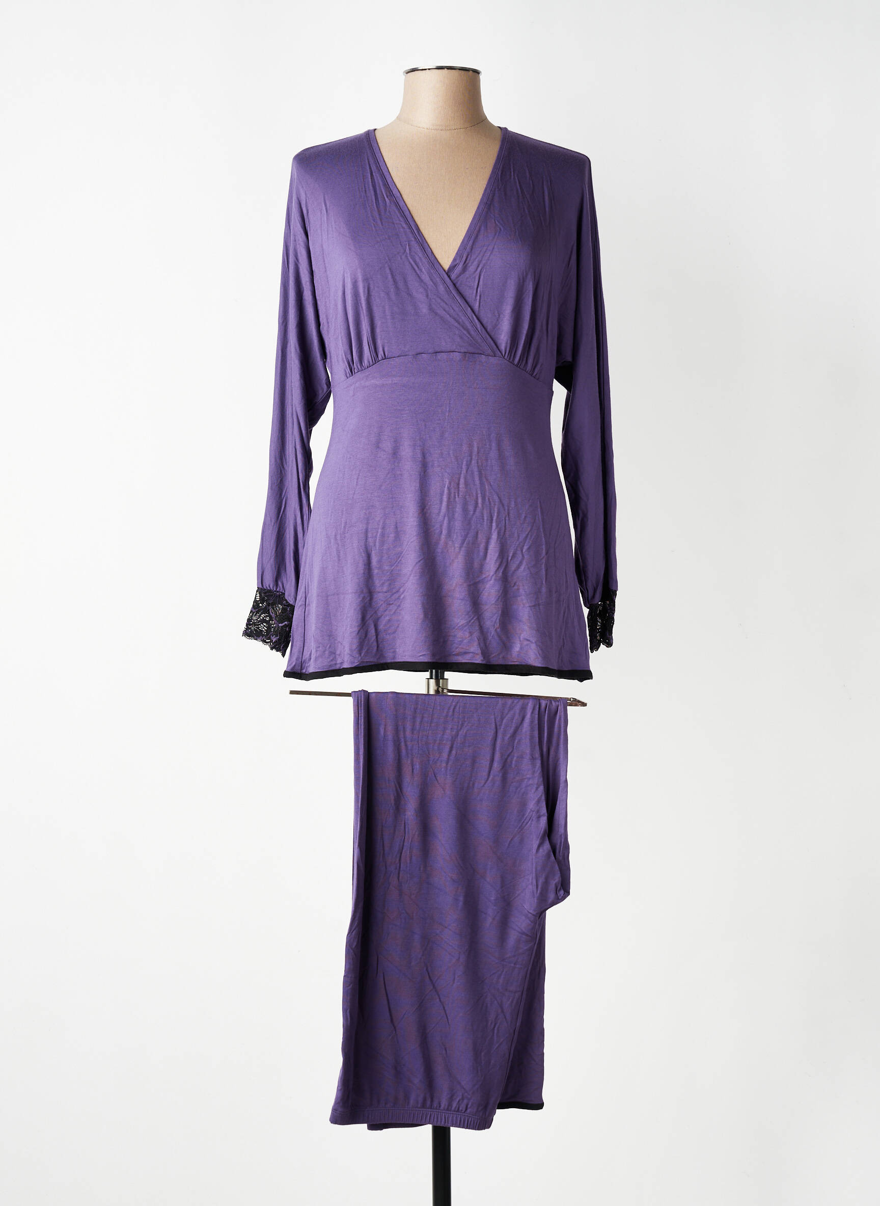 Pyjama tissage jersey violet TRIUMPH femme