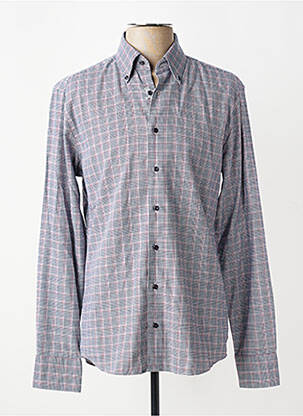 Chemise manches longues coupe cintrée gris 1863 BY ETERNA homme