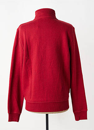 Veste casual col col montant rouge SUPERDRY homme