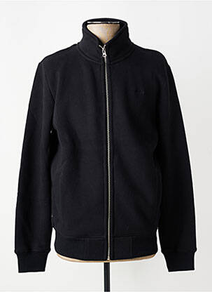 Veste casual resserrée sur le bas noir SUPER DRY homme
