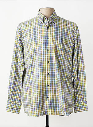 Chemise manches longues poches vert ETERNA homme