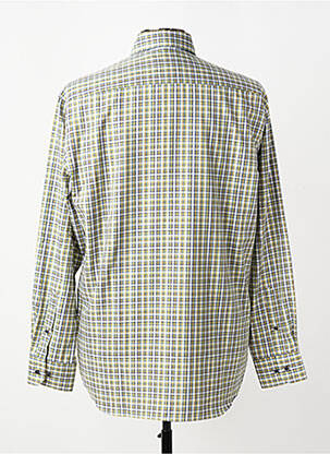 Chemise manches longues poches vert ETERNA homme