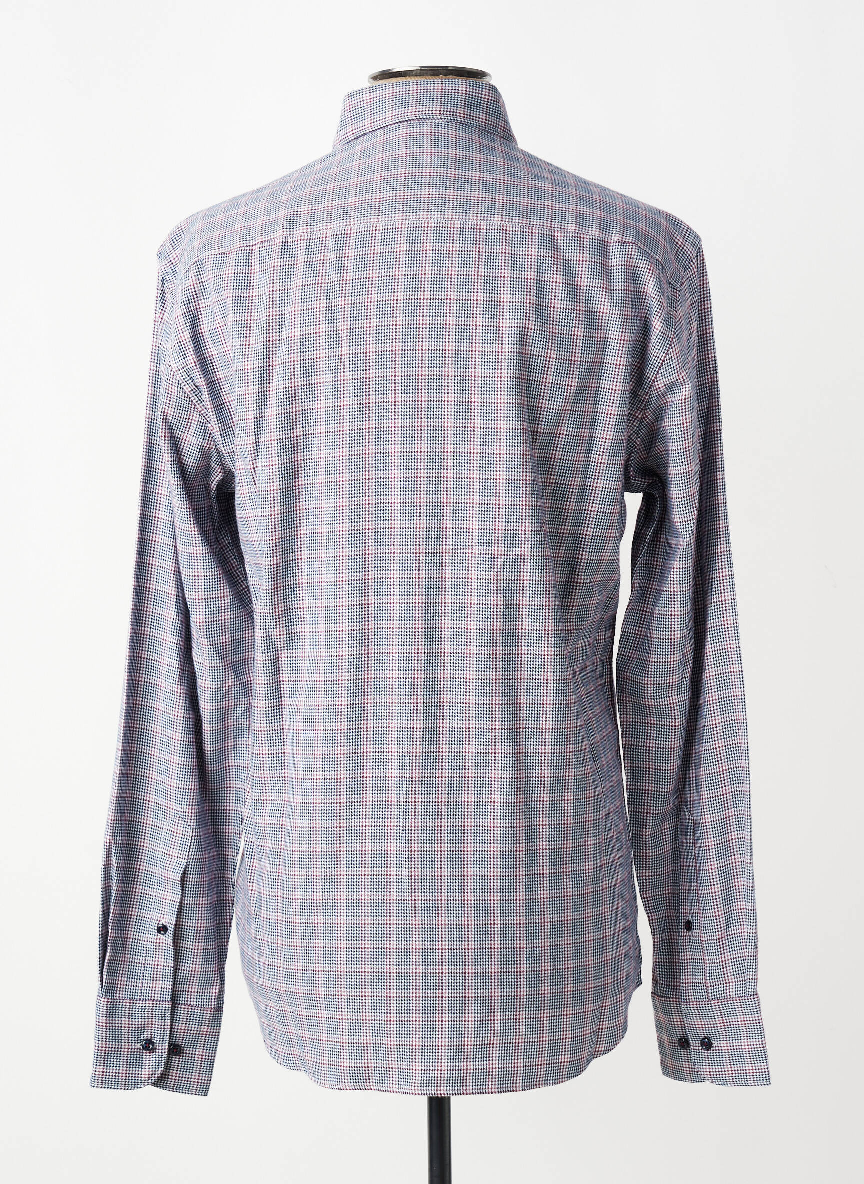 Chemise manches longues coupe cintrée gris 1863 BY ETERNA homme