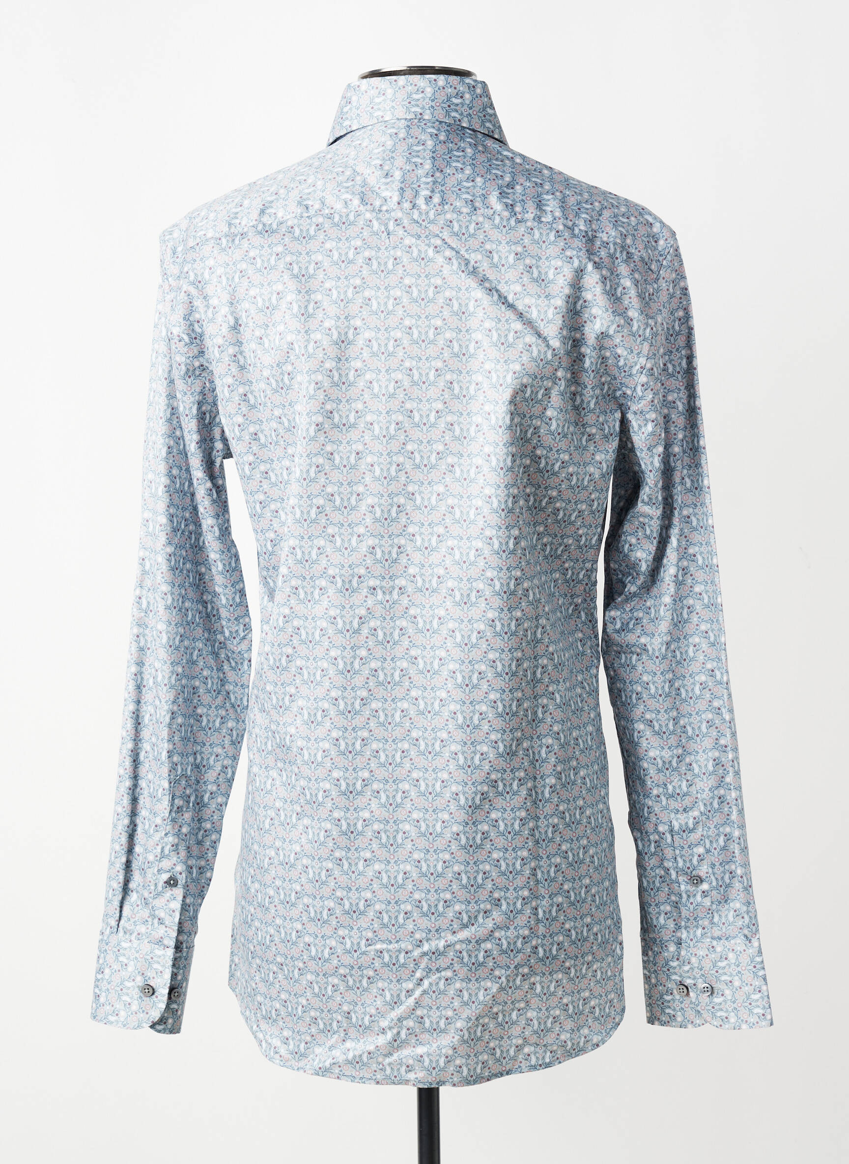 Chemise manches longues coupe cintrée bleu 1863 BY ETERNA homme