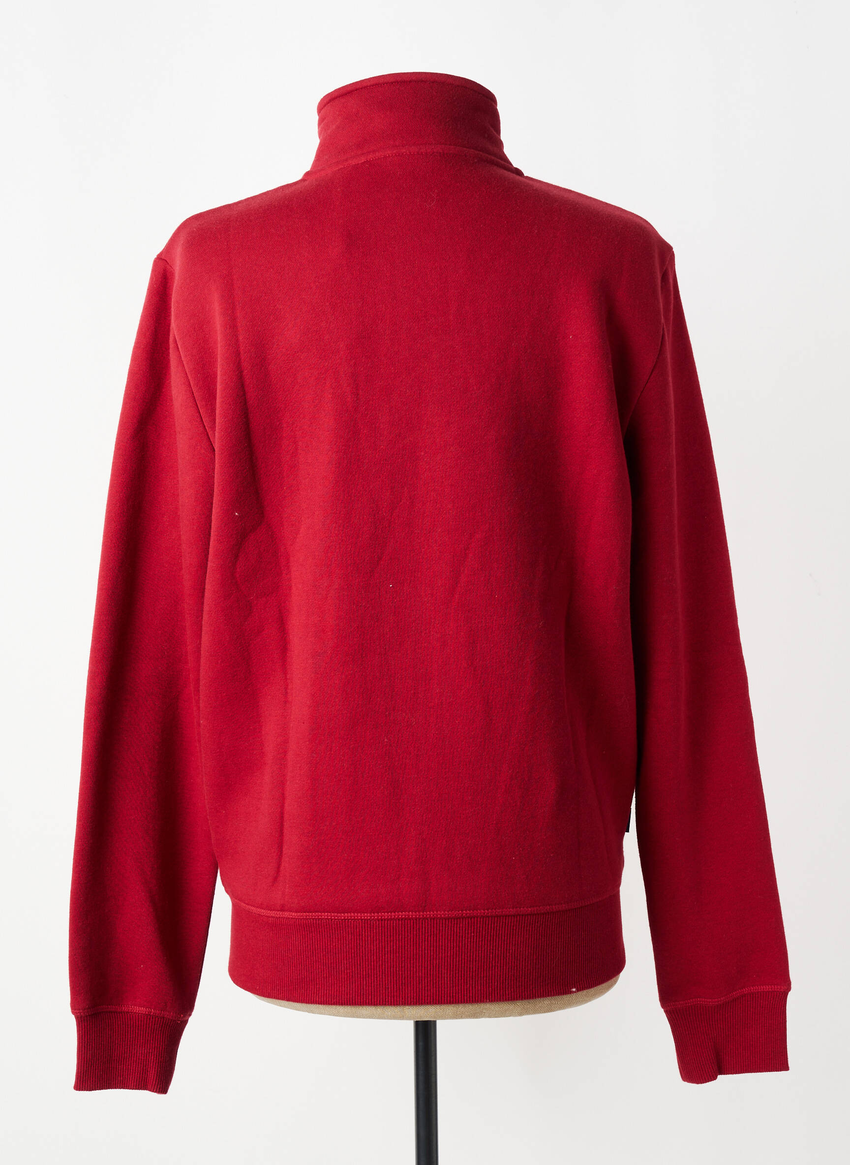 Veste casual col col montant rouge SUPERDRY homme