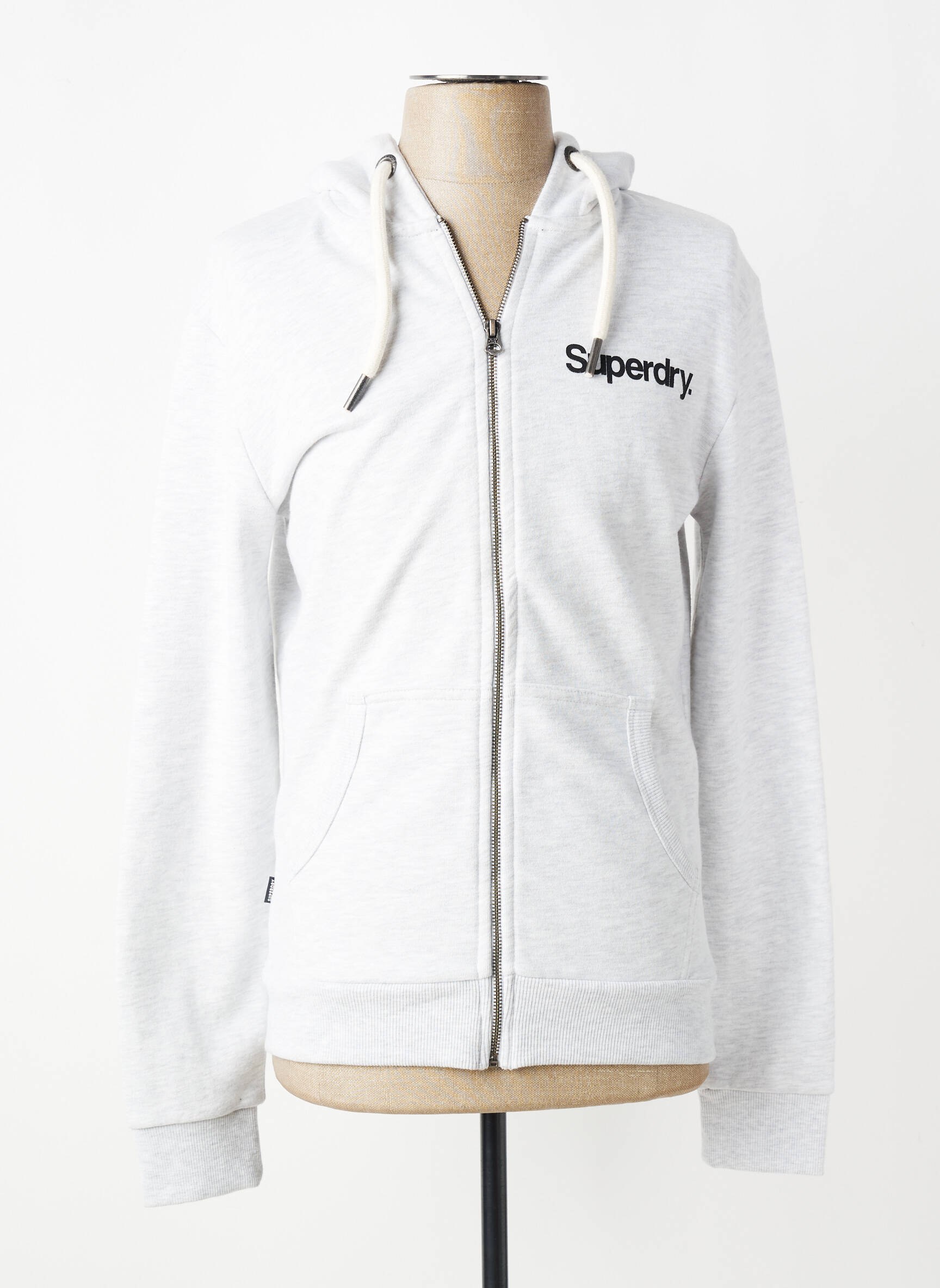 Veste casual resserrée sur le bas blanc SUPERDRY homme