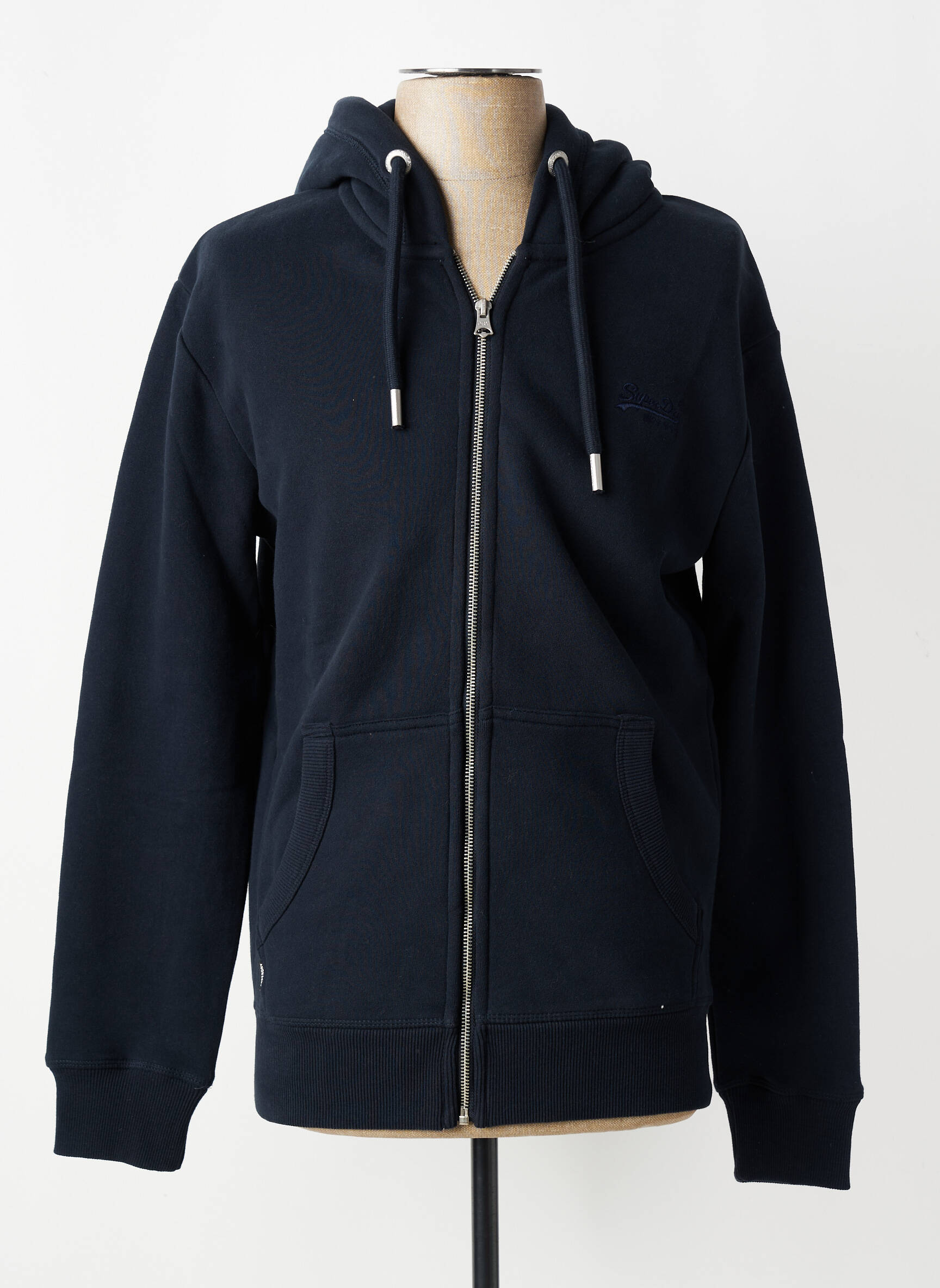 Veste casual resserrée sur le bas bleu SUPERDRY homme