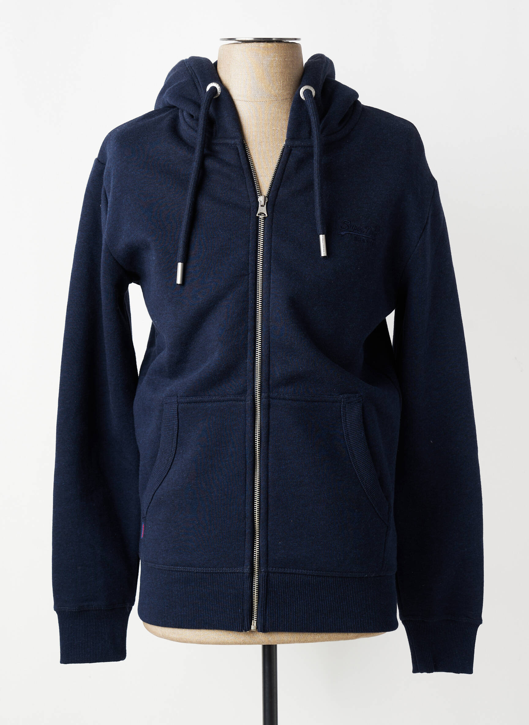 Veste casual resserrée sur le bas bleu SUPERDRY homme