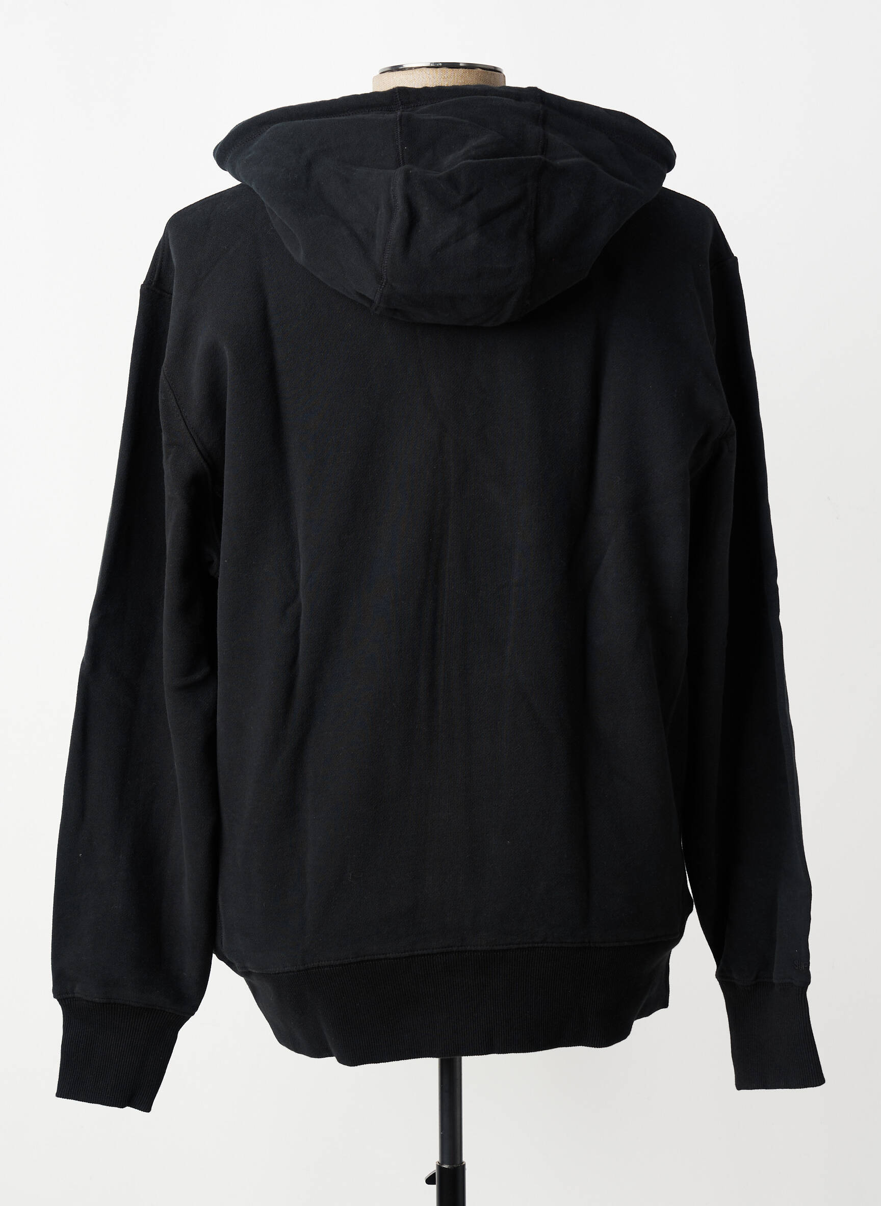 Veste casual resserrée sur le bas noir SUPERDRY homme