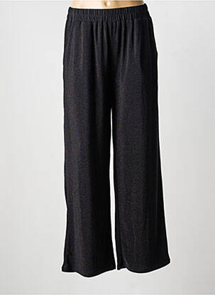 Pantalon large coupe fluide taille normale noir GRACE & MILA femme
