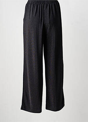 Pantalon large coupe fluide taille normale noir GRACE & MILA femme