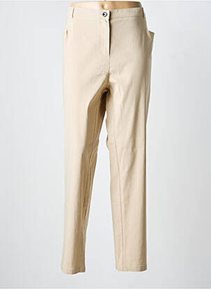 Pantalon slim taille élastique taille normale beige TELMAIL femme