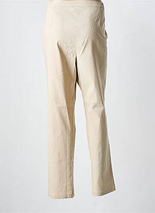 Pantalon slim taille élastique taille normale beige TELMAIL femme