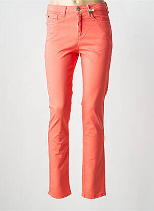 Jeans coupe slim stretch taille normale orange KANOPE femme