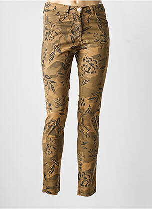 Jeans skinny taille normale taille normale marron EAST DRIVE femme