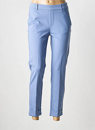 Pantalon 7/8 stretch taille normale bleu YAYA femme